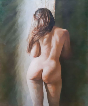 2291-T3 | 73cm x 100cm | femme nu de dos 